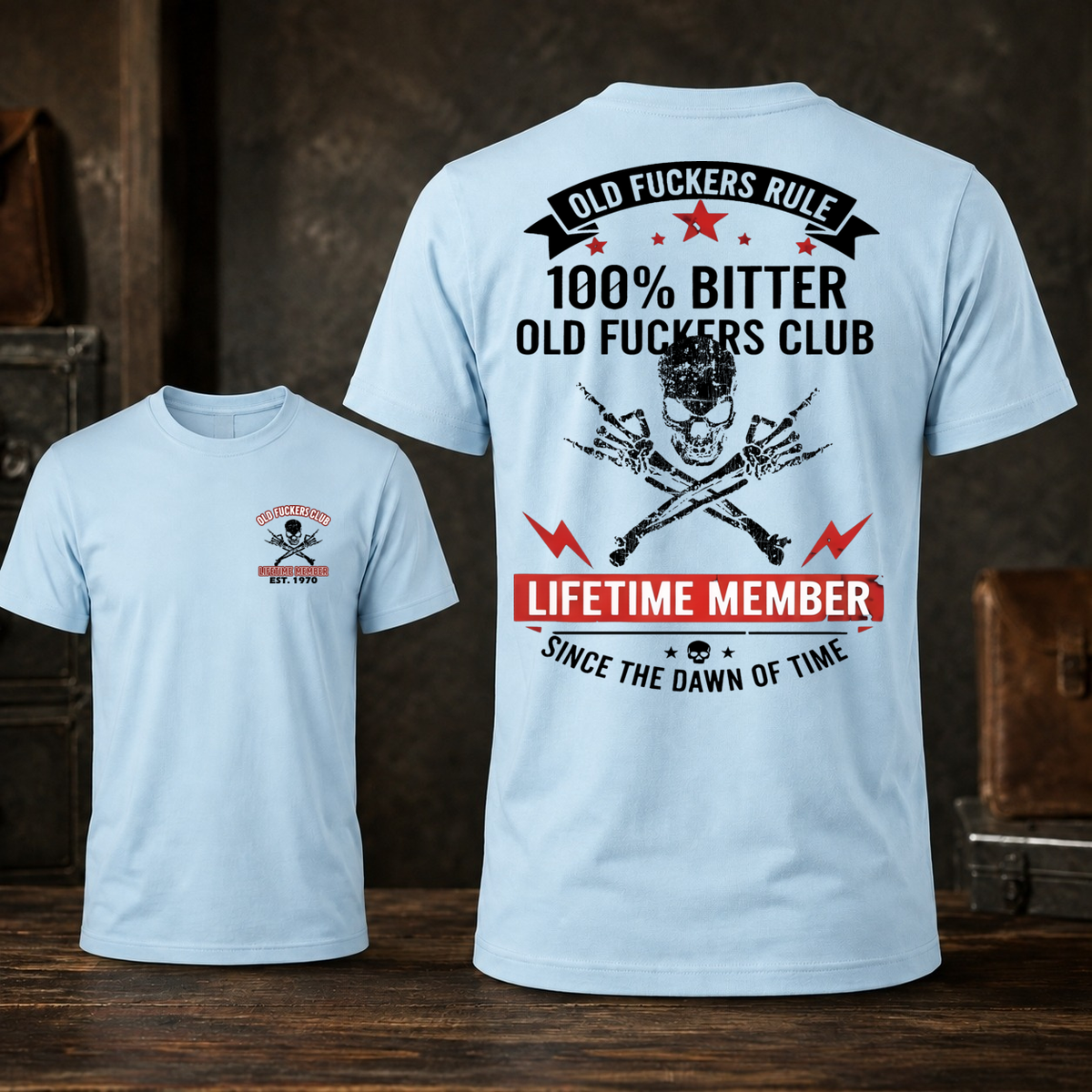 Personalized Old Fuckers Club Lifetime Member Custom Year Tee