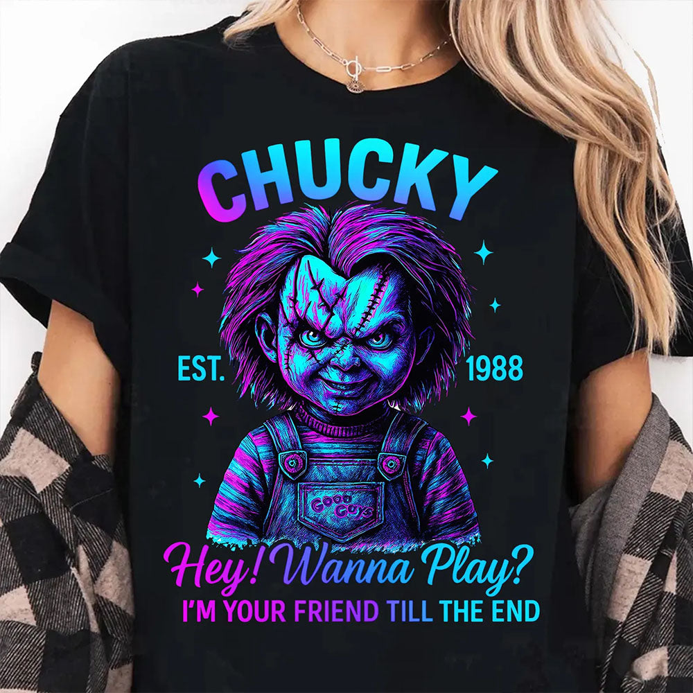 Halloween Neon Horror Killers Shirts