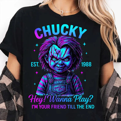 Halloween Neon Horror Killers Shirts