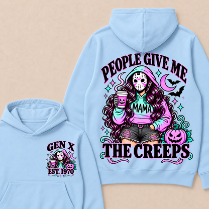 People Give Me the Creeps Halloween Gen X Custom Birth Year Sweatshirts