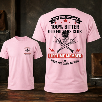 Personalized Old Fuckers Club Lifetime Member Custom Year Tee