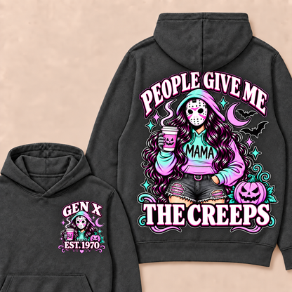 People Give Me the Creeps Halloween Gen X Custom Birth Year Sweatshirts