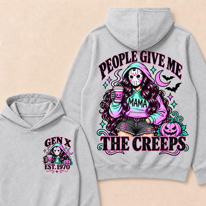 People Give Me the Creeps Halloween Gen X Custom Birth Year Sweatshirts