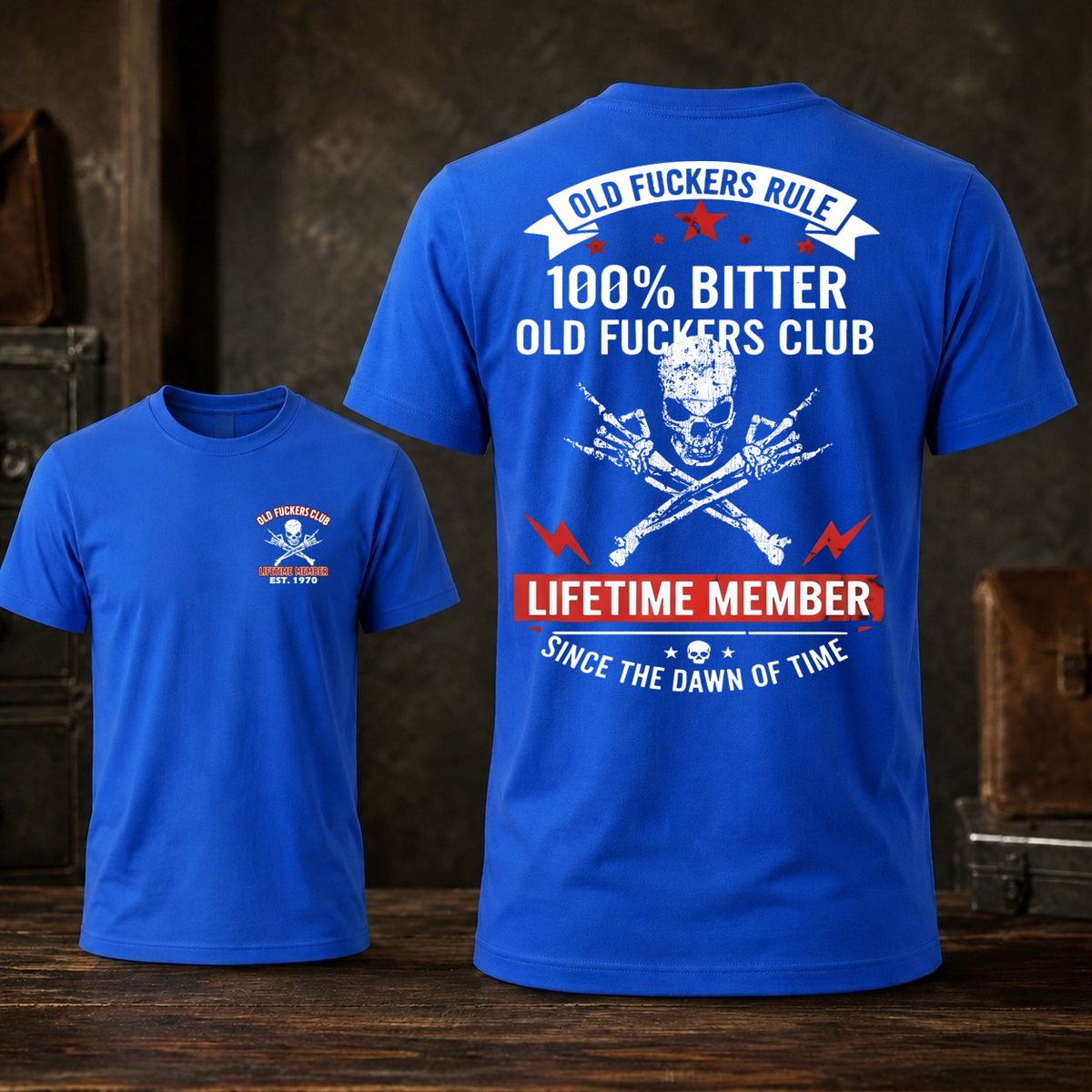 Personalized Old Fuckers Club Lifetime Member Custom Year Tee
