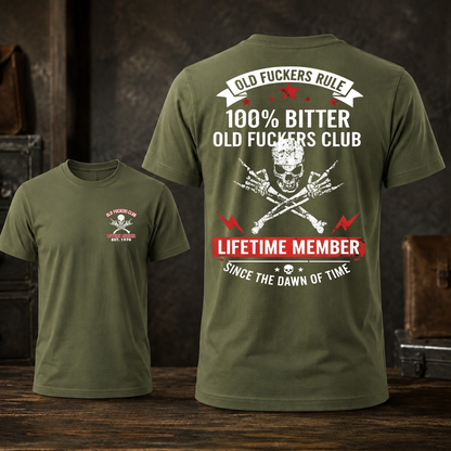 Personalized Old Fuckers Club Lifetime Member Custom Year Tee