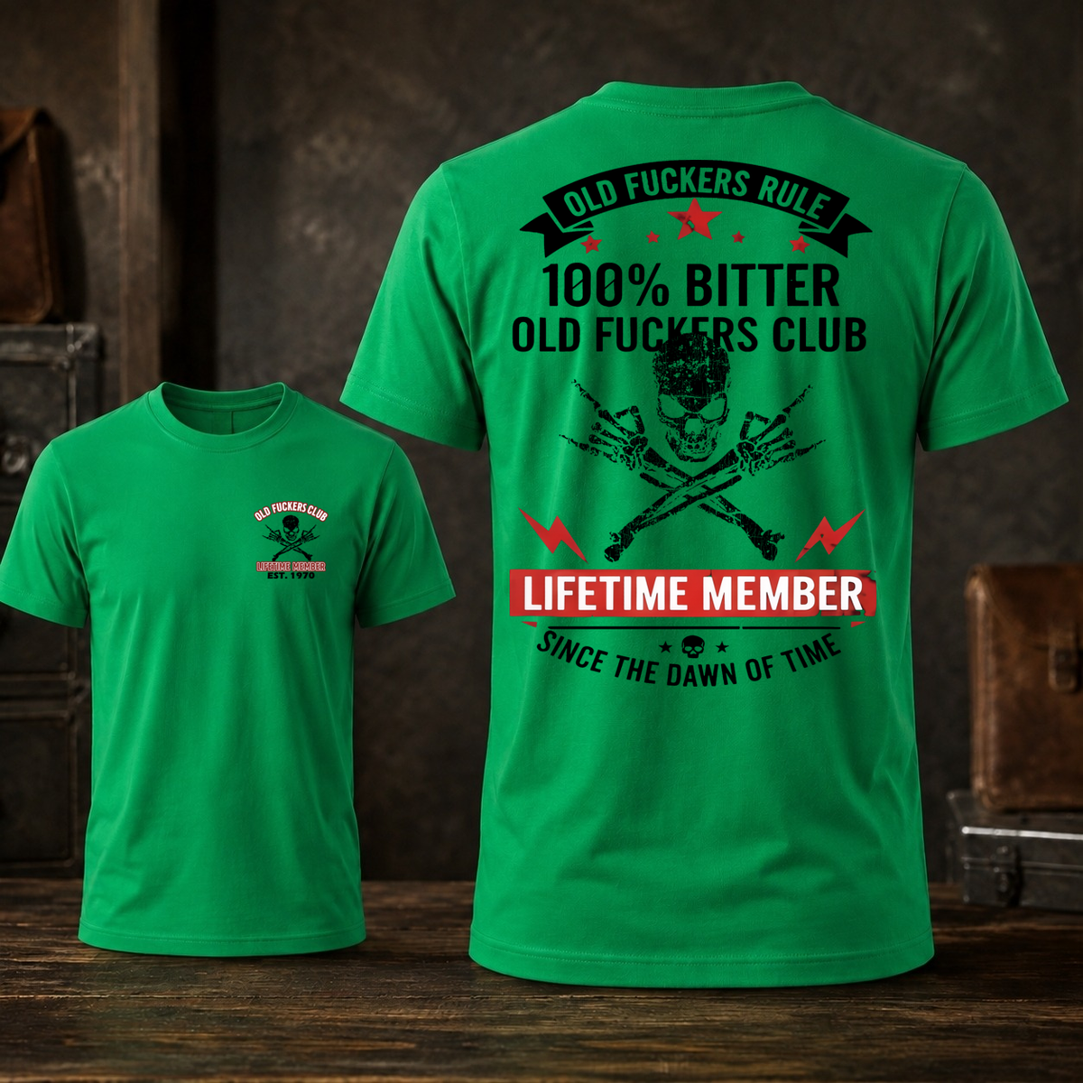 Personalized Old Fuckers Club Lifetime Member Custom Year Tee