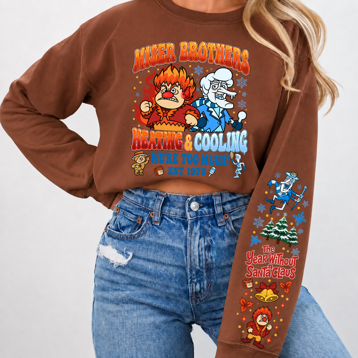 Miser Brothers Heating & Cooling We're Too Much Shirts