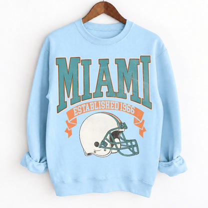 Vintage City Football Game Crewneck Unisex Sweatshirt