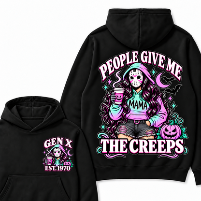 People Give Me the Creeps Halloween Gen X Custom Birth Year Sweatshirts