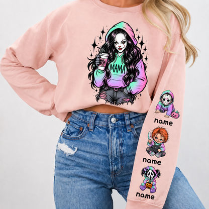 Custom PennyWise Mama Sweatshirt with Kids Name