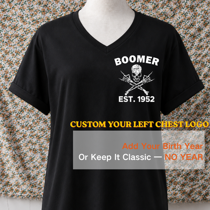 Boomer Custom Year Woman's V-neck