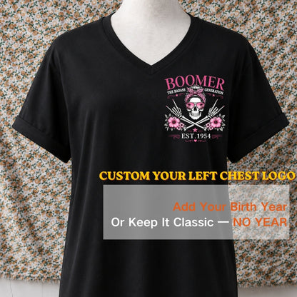 Personalized Boomer Badass Generation V-neck