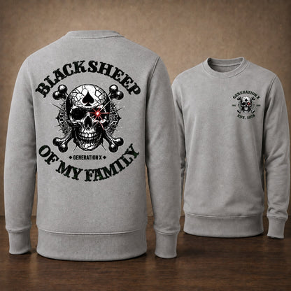 Black Sheep Of My Family Gen X Custom Year Crewneck