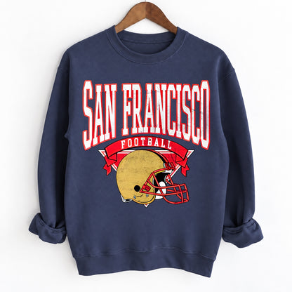 Vintage City Football Game Crewneck Unisex Sweatshirt