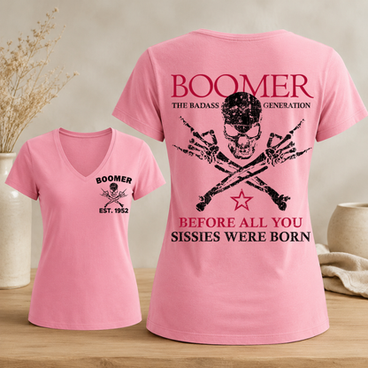 Boomer Custom Year Woman's V-neck