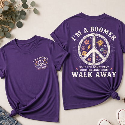 I Am A Boomer Peace Sign Woman's  EST Shirts