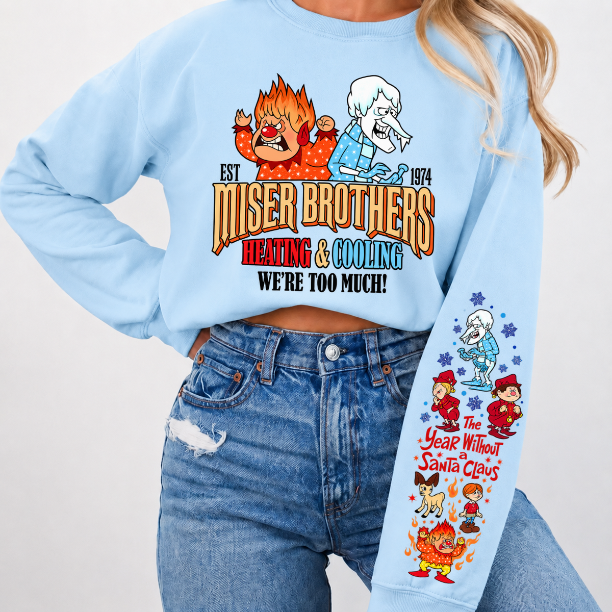 Miser Brothers Heating & Cooling We're Too Much Shirts