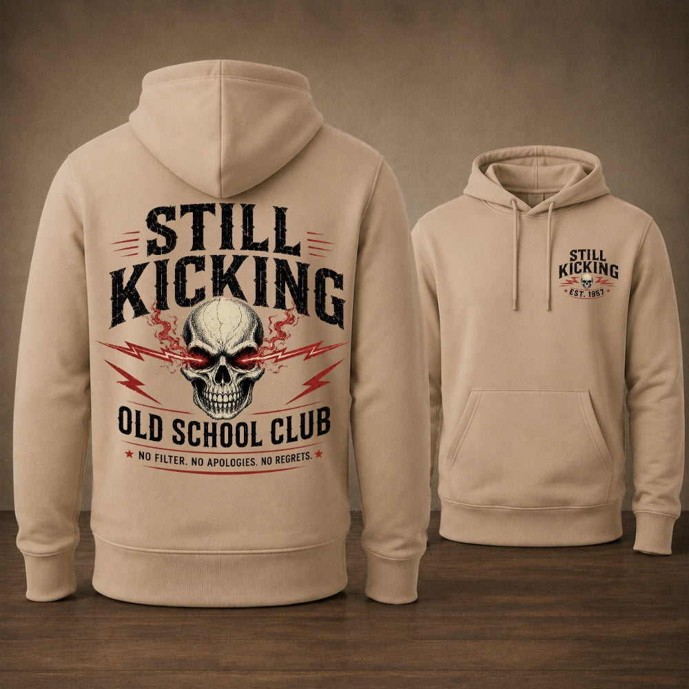 Still Kicking Old School Club Unisex Hoodie