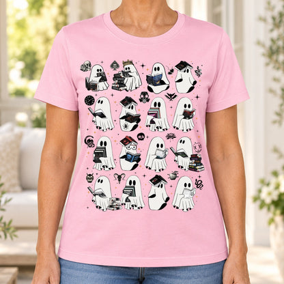 Ghosts Reading Dark Romance Series Books T-Shirt
