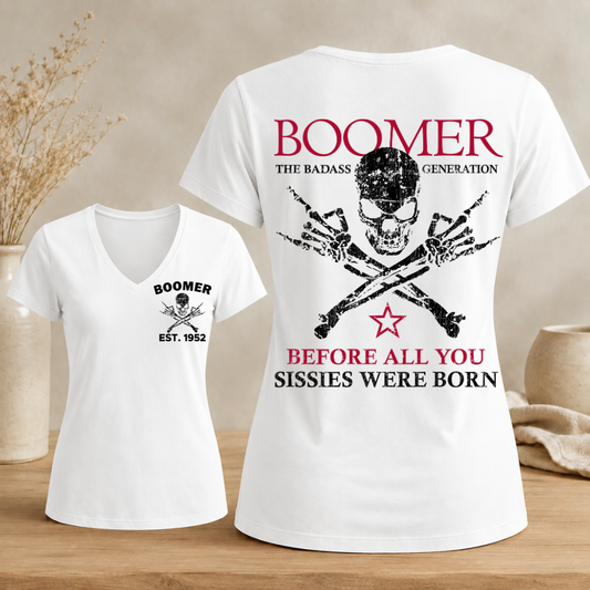 Boomer Custom Year Woman's V-neck