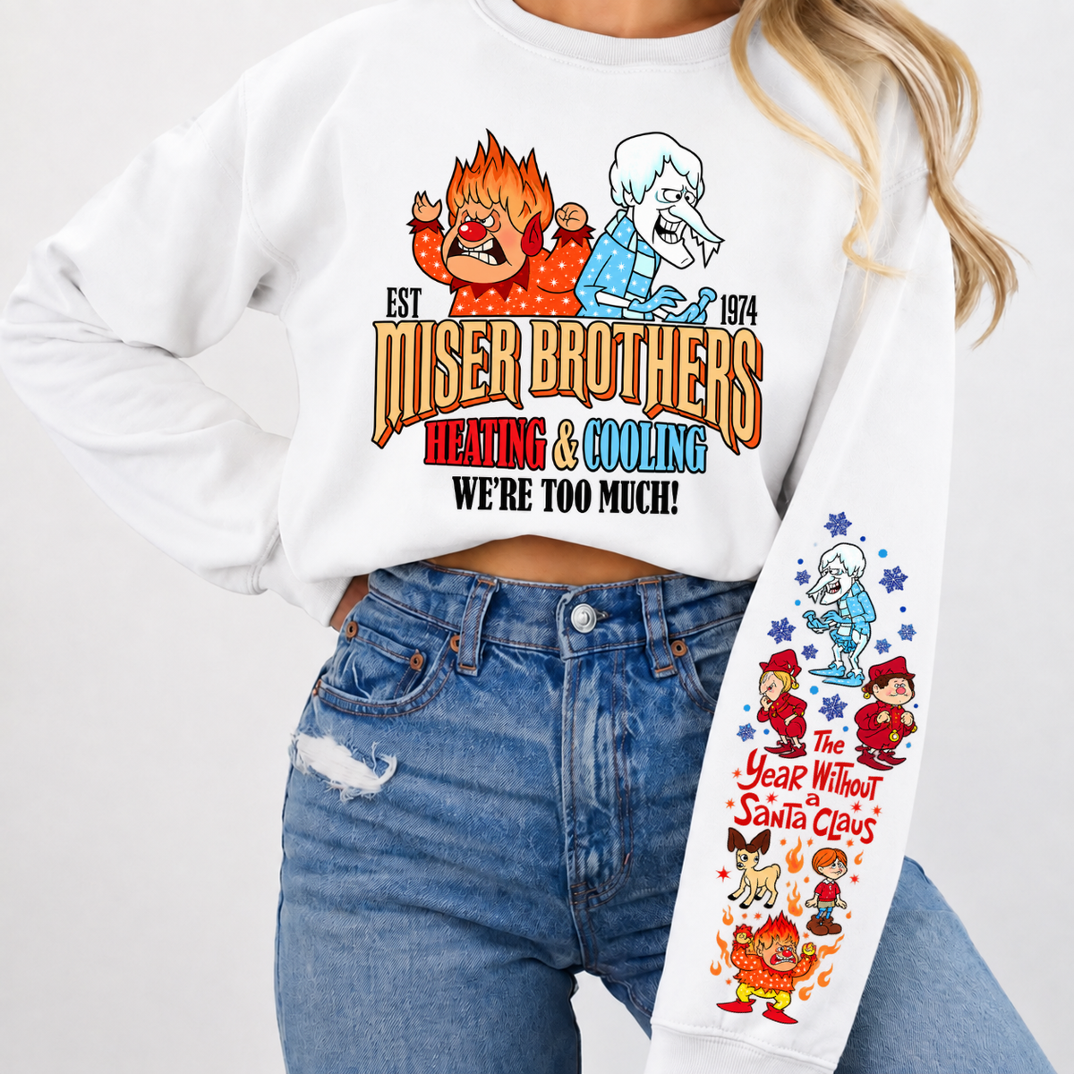 Miser Brothers Heating & Cooling We're Too Much Shirts