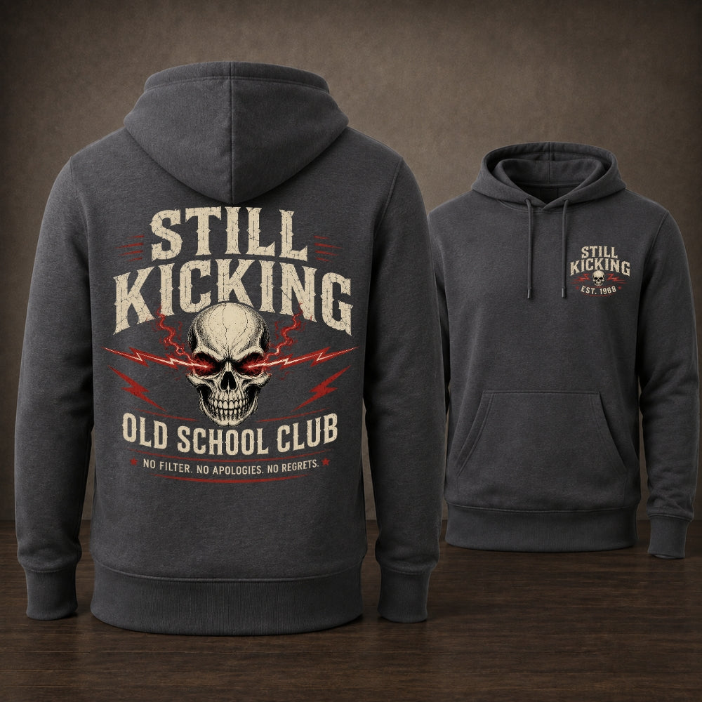 Still Kicking Old School Club Unisex Hoodie
