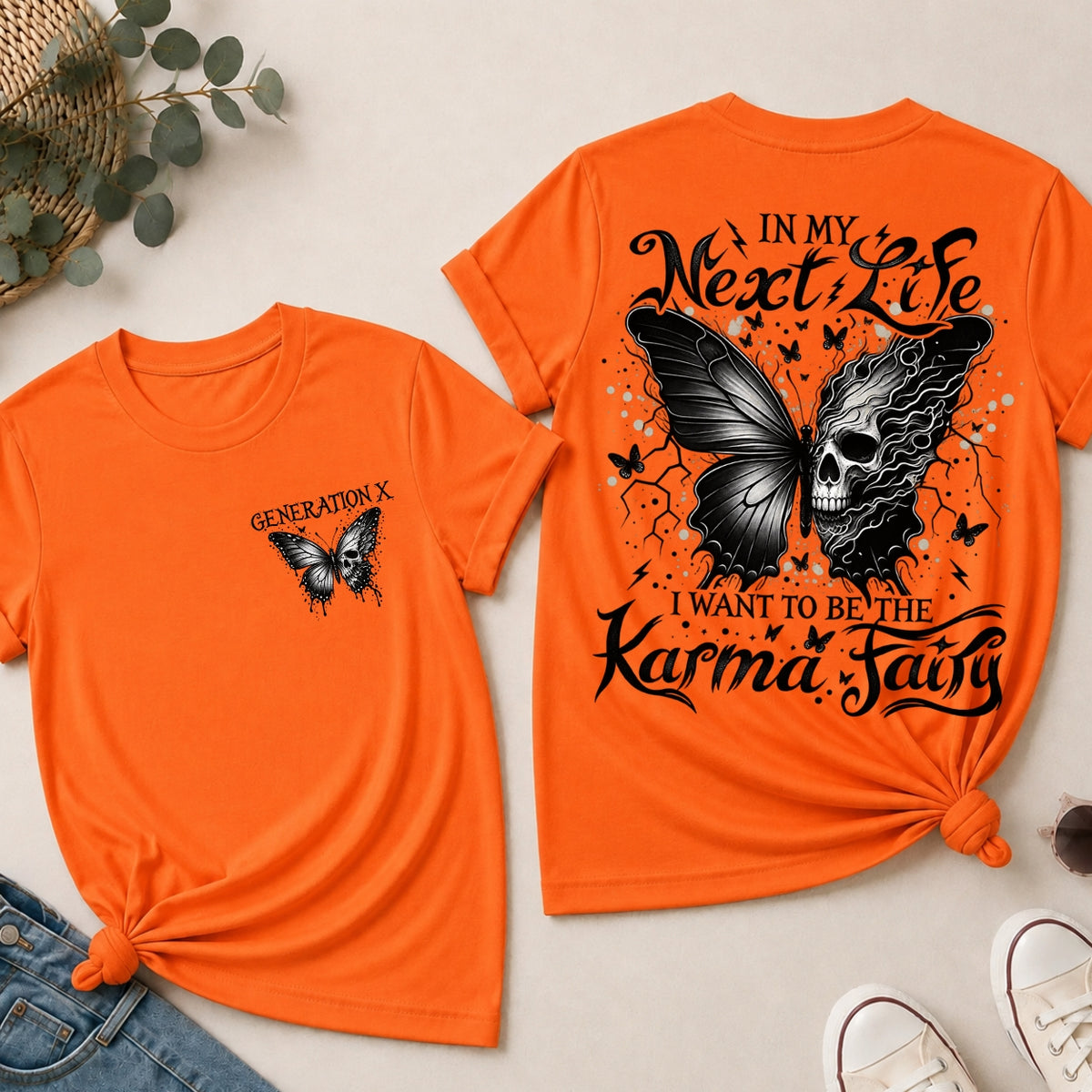 Karma Fairy Skull Butterfly Custom Generation Shirts