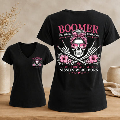 Personalized Boomer Badass Generation V-neck