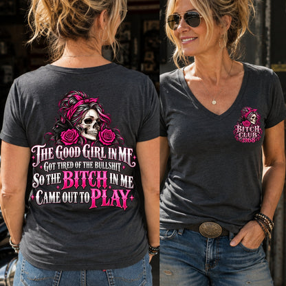 The Good Girl In Me Got Tired - Skull & Black Cat EST Shirts