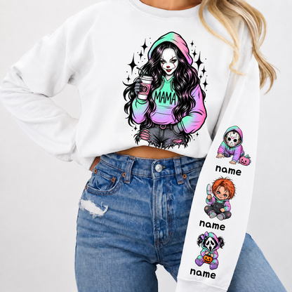 Custom PennyWise Mama Sweatshirt with Kids Name