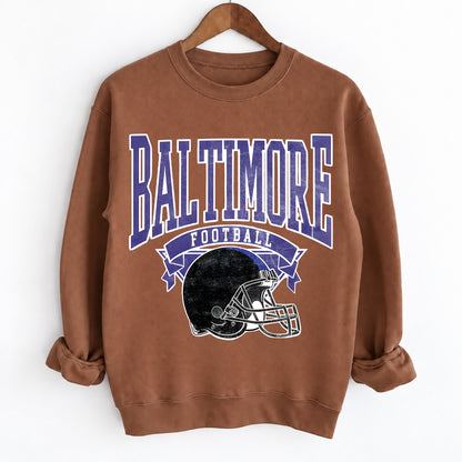 Vintage City Football Game Crewneck Unisex Sweatshirt