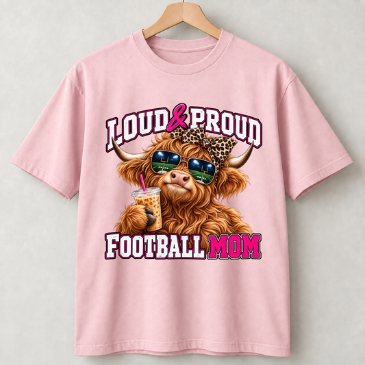 Loud & Proud Football Mom Tee,Sweatshirt