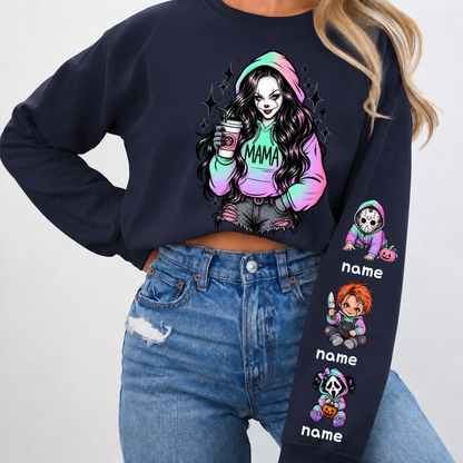 Custom PennyWise Mama Sweatshirt with Kids Name