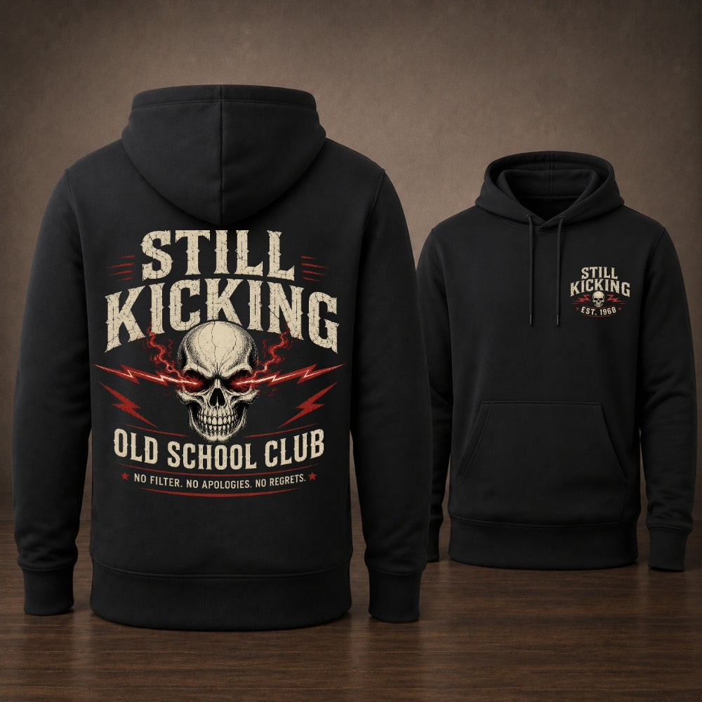 Still Kicking Old School Club Unisex Hoodie