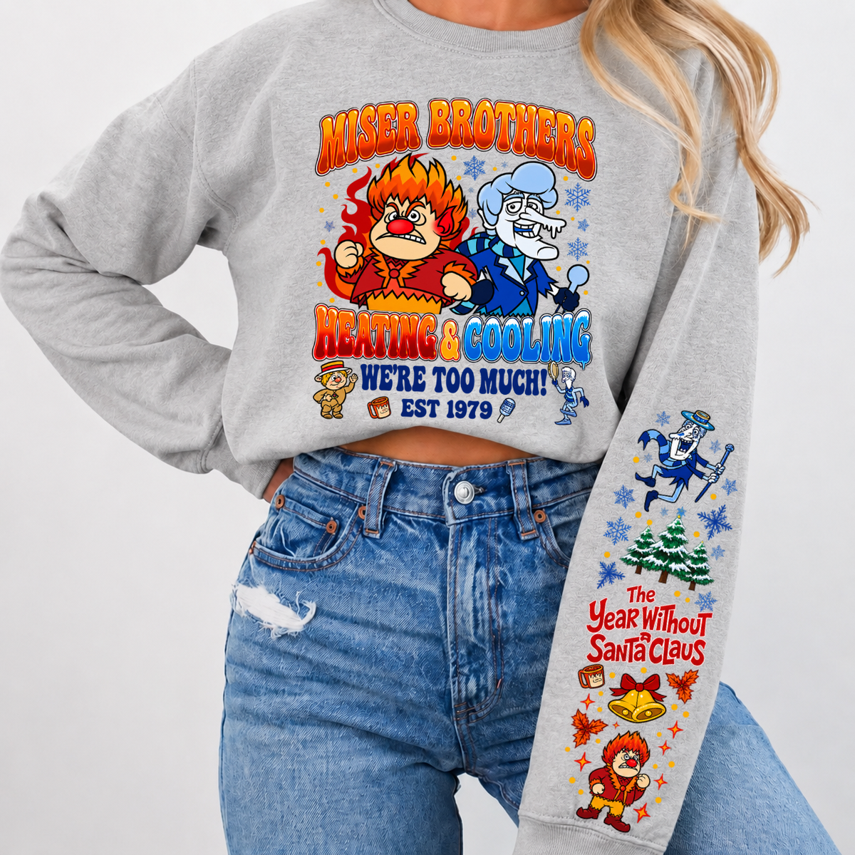 Miser Brothers Heating & Cooling We're Too Much Shirts