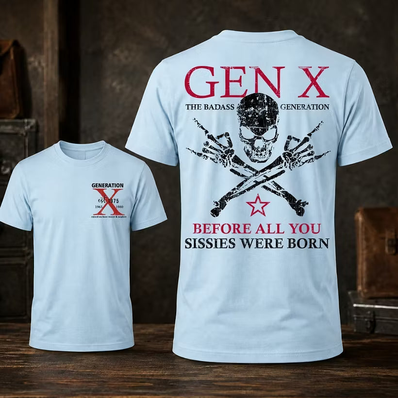 The Badass Generation X Personalized Year T-Shirt