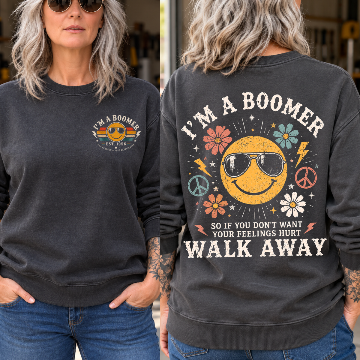 Personalized I Am A Boomer Woman's  EST Shirts