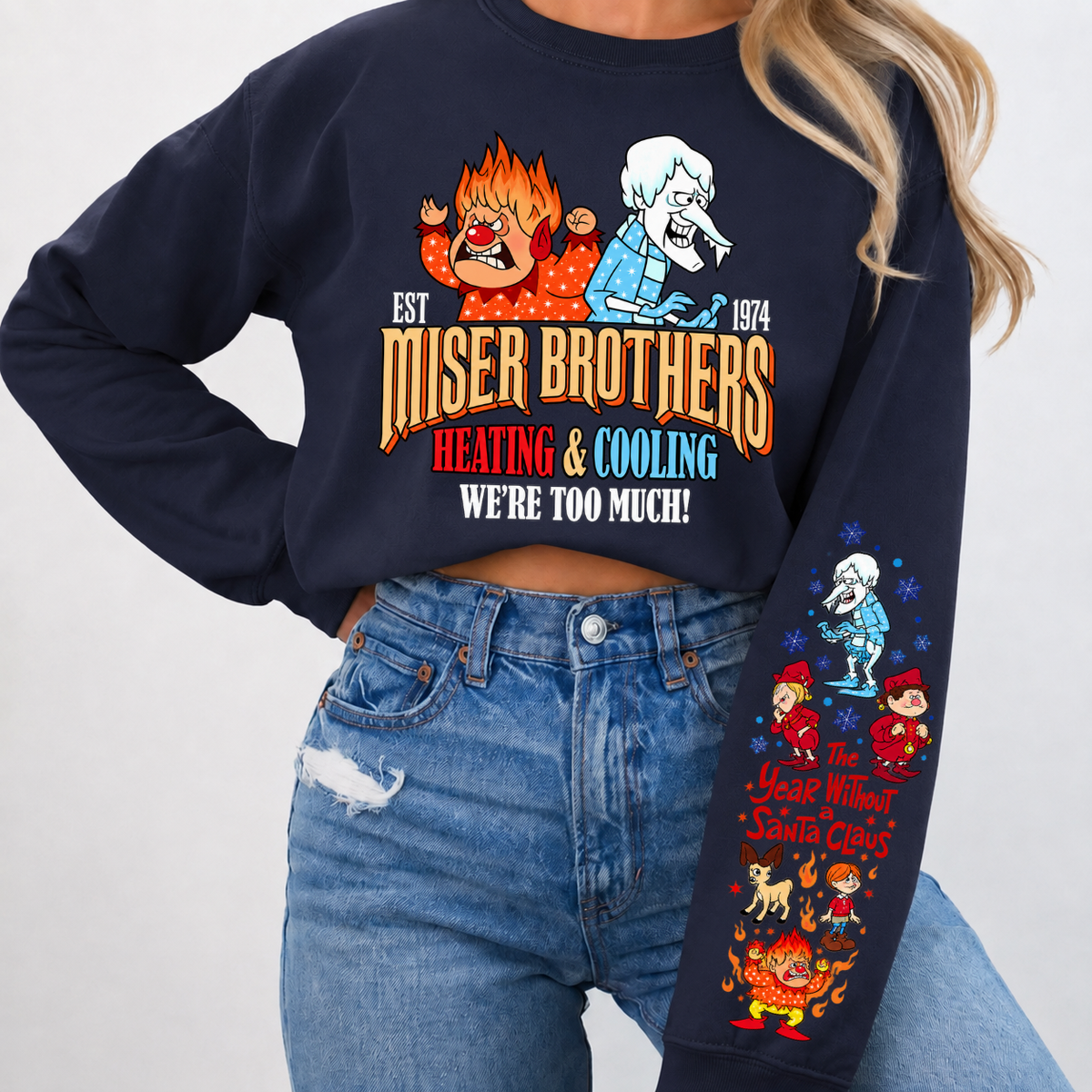 Miser Brothers Heating & Cooling We're Too Much Shirts