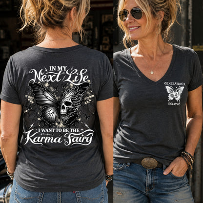 Karma Fairy Skull Butterfly Custom Generation Shirts