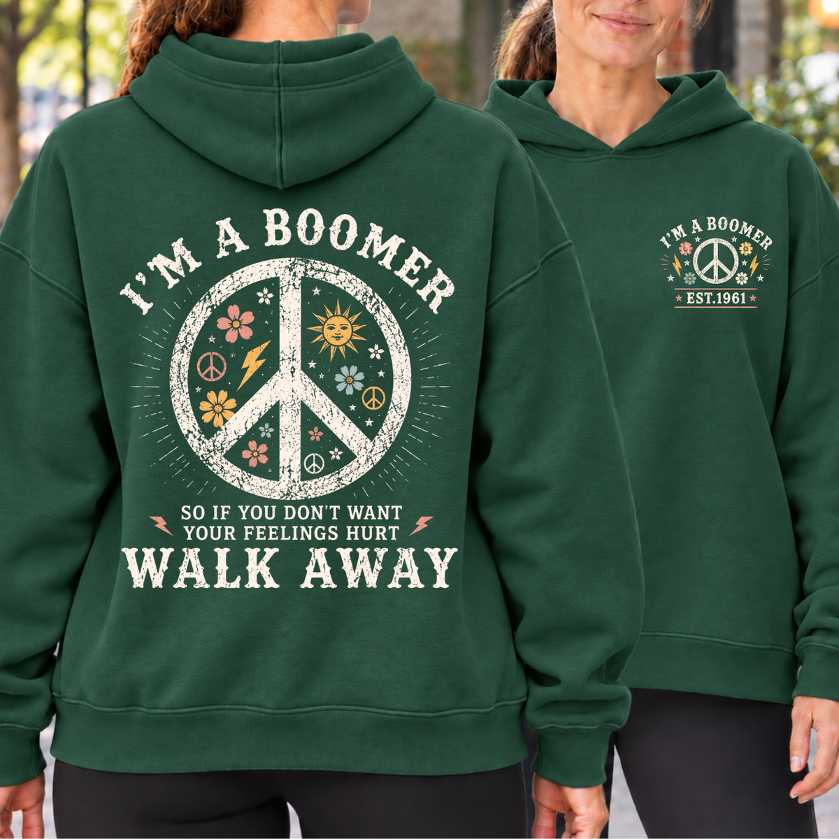 I Am A Boomer Peace Sign Woman's  EST Shirts
