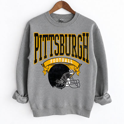 Vintage City Football Game Crewneck Unisex Sweatshirt