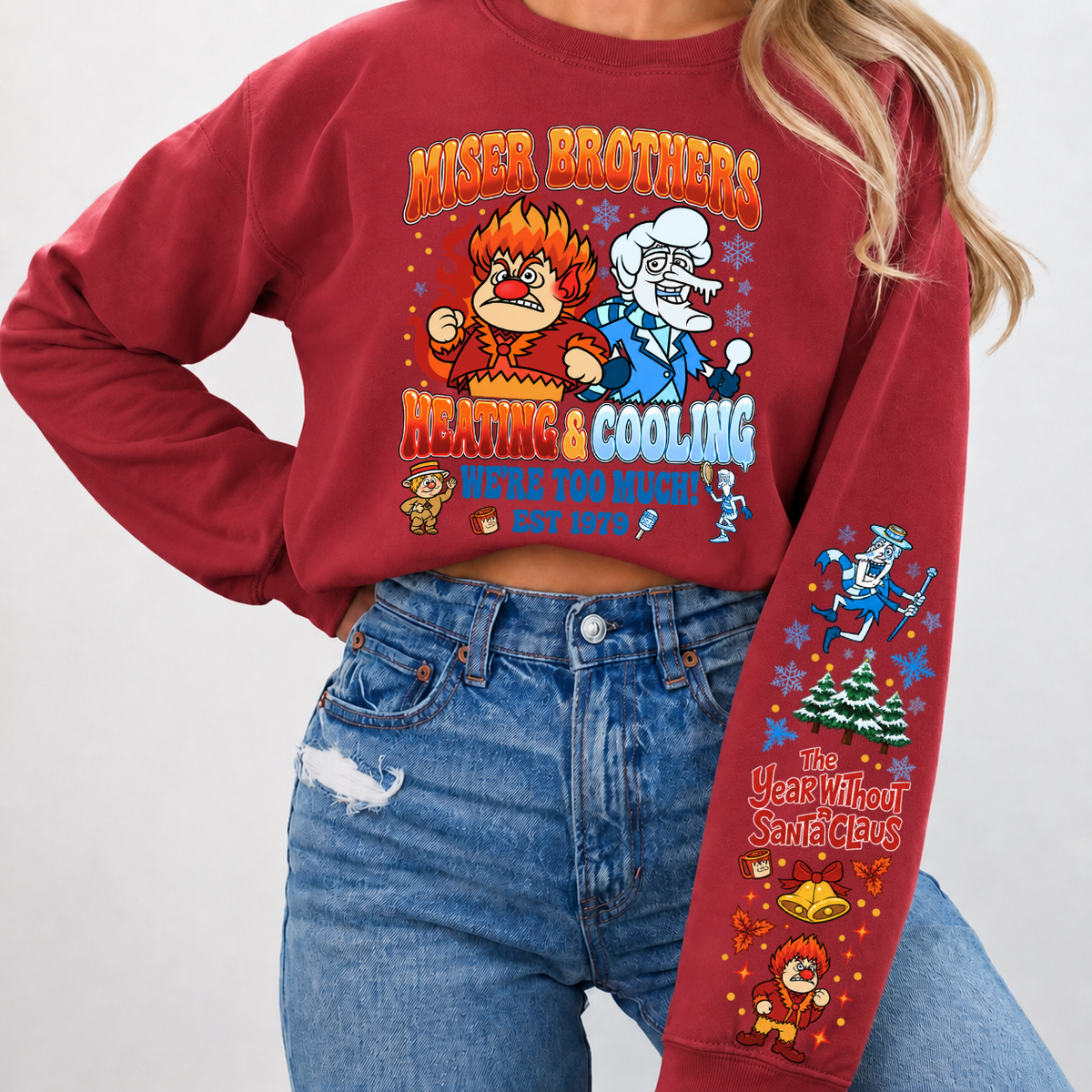 Miser Brothers Heating & Cooling We're Too Much Shirts