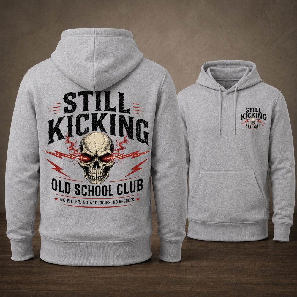 Still Kicking Old School Club Unisex Hoodie