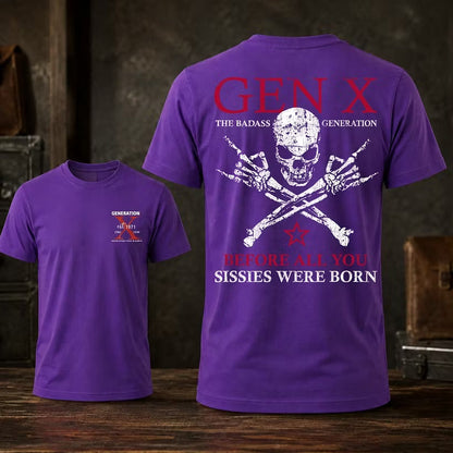 The Badass Generation X Personalized Year T-Shirt