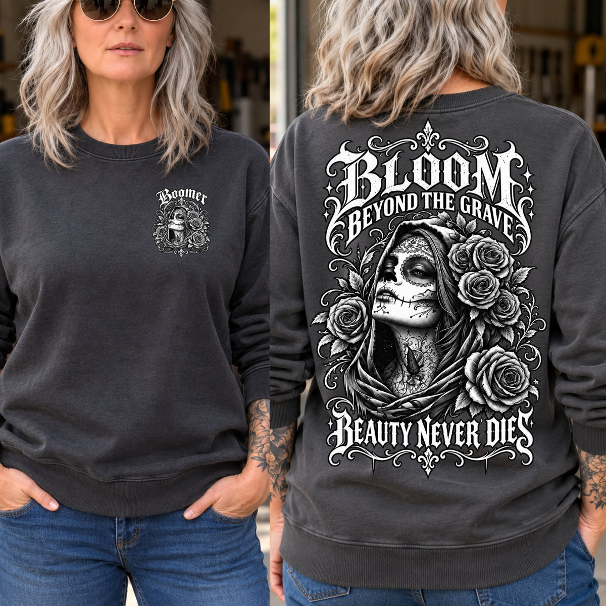 Personalized Beauty Never Dies Skull Graphic Shirt