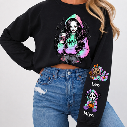 Custom PennyWise Mama Sweatshirt with Kids Name