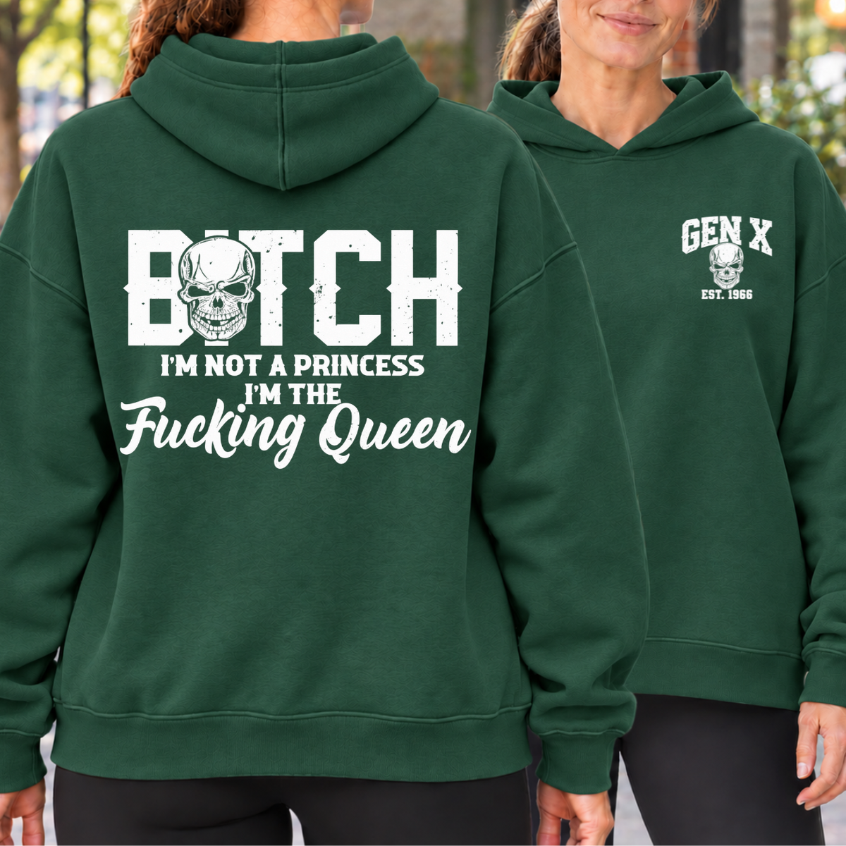 Personalized Gen X I’m The Fucking Queen Skull Shirts
