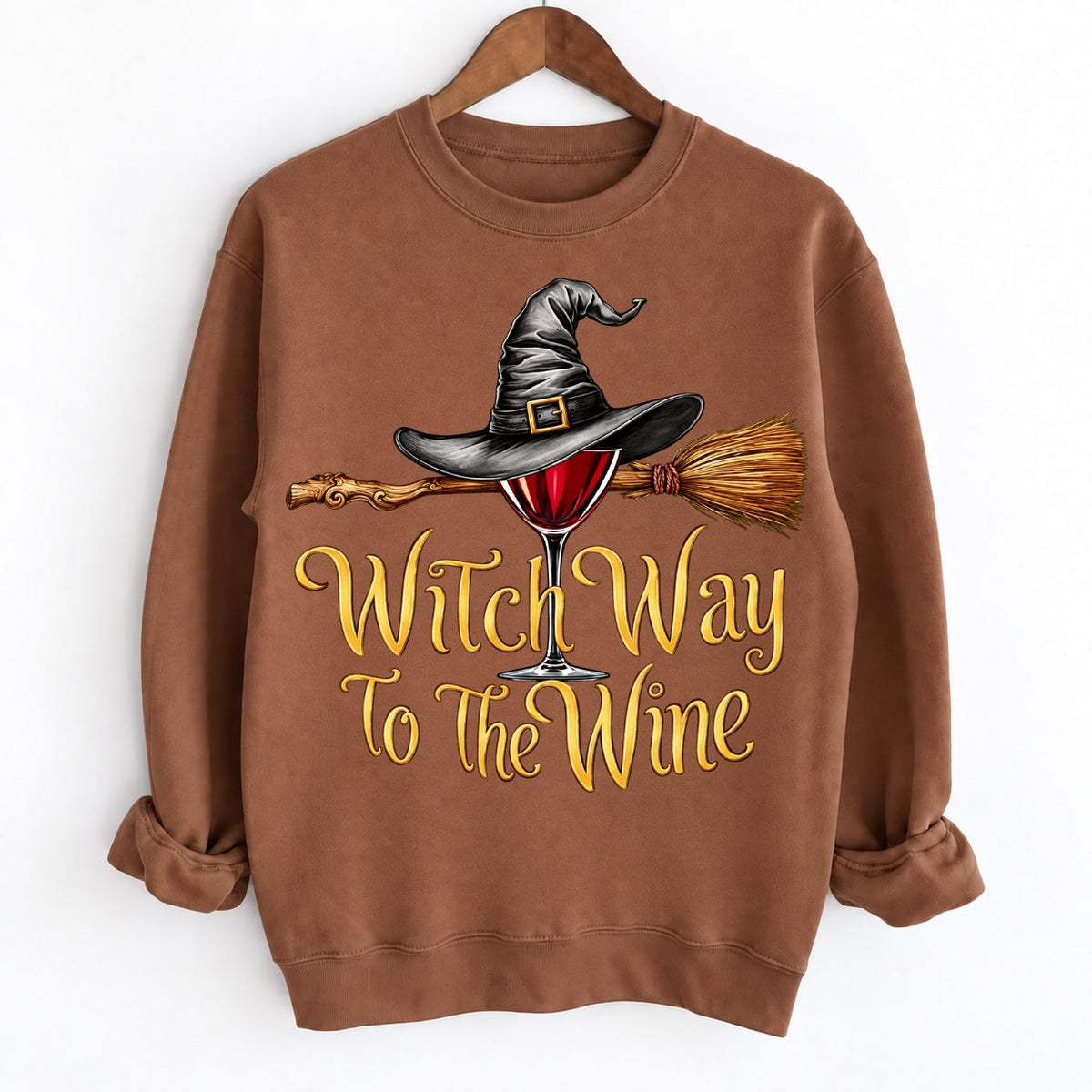 Funny Halloween Wine Lover Witch Way To The Wine Shirts