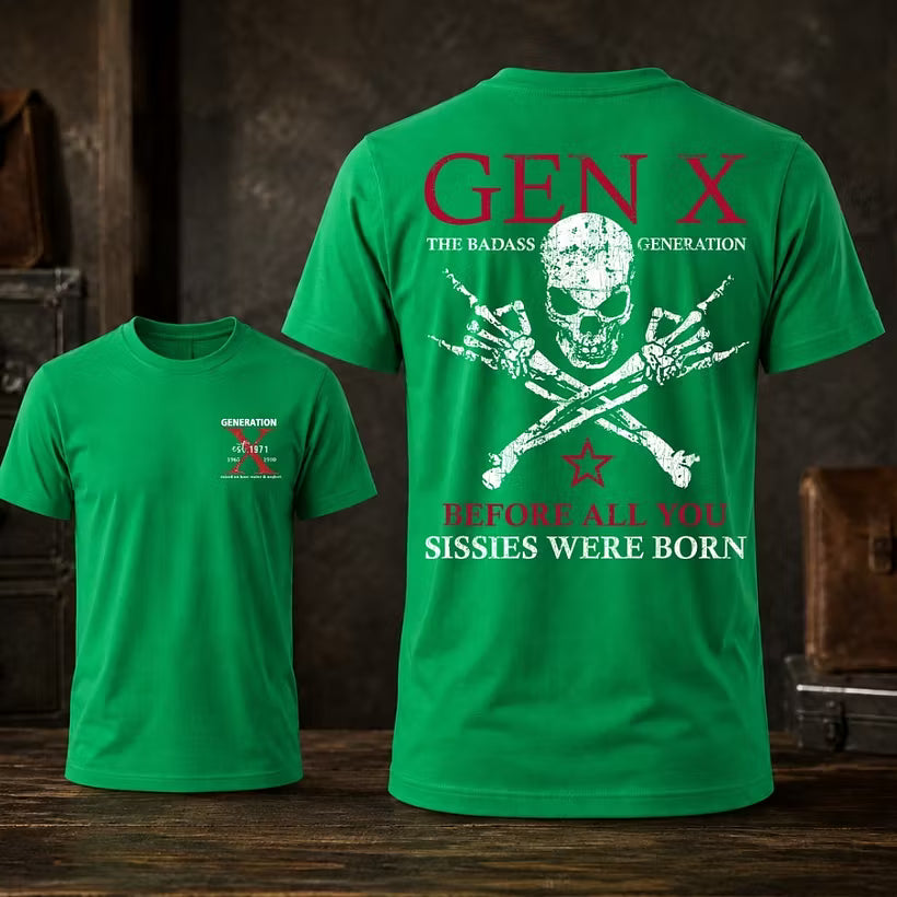 The Badass Generation X Personalized Year T-Shirt